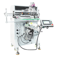 Impresora de pantalla de cilindro de posicionamiento automático de gran oferta para máquina de serigrafía semiautomática de botella con pantalla táctil