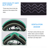 RTS Products UV400 Protection miroir lentille anti-buée lunettes de ski snowboard lunettes de neige vente en gros lunettes de ski