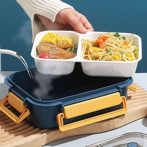 Student <b>Compartment</b> <b>Lunch</b> <b>Box</b> Microwaveable Office Worker Light Meal Salad <b>Lunch</b> <b>Box</b> <b>With</b> Cutlery Bento <b>Box</b> - Product Image 4