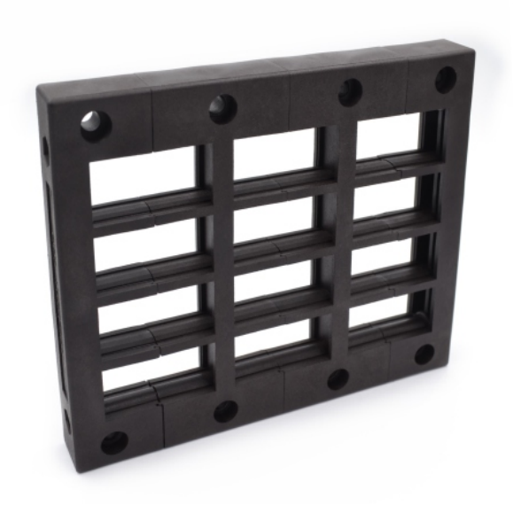 CES 16/12-2ET Dual Four-Layer Nylon Sealing Frame 146mm Length Pre-Cut Cable Transit Plate for Small Grommet Set