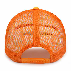 HN0001 di alta qualità Oem ricamo personalizzato logo arancione <span class=keywords><strong>Neon</strong></span> cappello camionista cappelli di schiuma con logo ricamato di alta qualità - Product Image 5