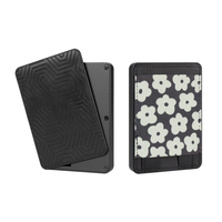 Dompet Minimalis Kancing Kain PU Anti RFID Ultra Tipis untuk Kartu Kredit Grosir