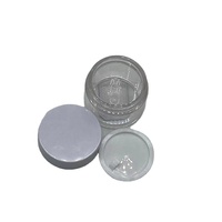 Pot en plastique pour crème pour les yeux, emballage cosmétique, 20g, PETG, bouchon à vis, pot transparent