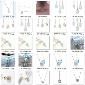 สร้อยคอเงินแท้ 925 ประดับโทแพซทรงรี ชุบโรเดียม ดีไซน์คลาสสิก เหมาะสำหรับใส่ทุกวัน - Product Image 5