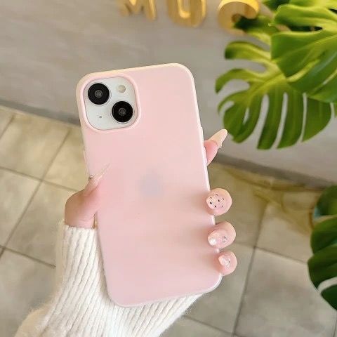Skin-feel jelly case-pink-no printing