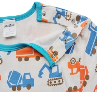T-shirt imprimé pour adulte motif excavatrice, haut pour adulte avec boutons-pression aux épaules pour homme, jolies tenues ABDL