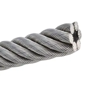 SS304 SS316 7x19 câble Inox 1.8mm 7*19 fil en acier inoxydable fabricant câble métallique prix de gros câble en acier câbles fils