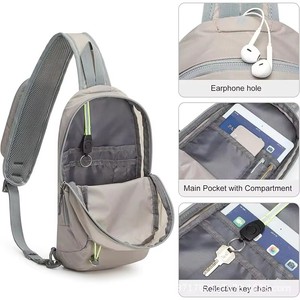 Bolso de Pecho con Correa Ajustable <span class=keywords><strong>para</strong></span> Viajes al Aire Libre, Deportes y Uso Diario, Diseño Ligero con Múltiples Bolsillos - Product Image 4