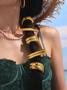 Élastique à <span class=keywords><strong>cheveux</strong></span> en acier inoxydable imperméable, élastique à <span class=keywords><strong>cheveux</strong></span> en acier inoxydable, corde à <span class=keywords><strong>cheveux</strong></span> élastique pour filles et femmes - Product Image 4