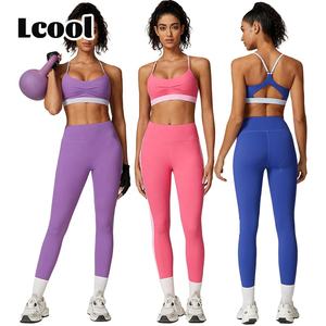 Nuovo Design Lcool 2024 abbigliamento sportivo da donna tuta Fitness <span class=keywords><strong>Outdoor</strong></span> abbigliamento sportivo sportivo da donna Set di abbigliamento sportivo - Product Image 1