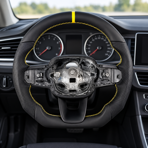 พวงมาลัยคาร์บอนไฟเบอร์แบบฟอร์จ R-design สำหรับขายส่ง สำหรับรถยนต์ Volvo v60 S40 Xc40 V70 Xc60 Xc90 XC70 S60 C30 S90 V40 S80 R Polestar - Product Image 3