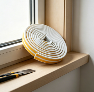 Guarnizione in espanso finestra EPDM per porta <span class=keywords><strong>e</strong></span> finestra a forma di finestra D isolamento acustico antivento striscia sigillante autoadesiva - Product Image 3