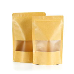 Sachet Doypack en Papier Kraft Écologique avec Fenêtre, Personnalisable avec Logo, 200g 250g, pour Café, Noix et Aliments pour Animaux - Product Image 4