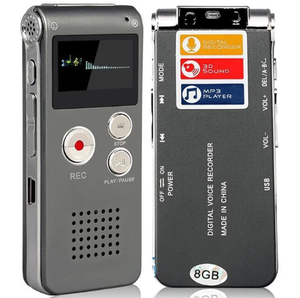 Mini Digital Voice Recorder Mp3 Palyer Dictaphone Audio Device Telephone <strong>Recording</strong> with One Key 8GB - Product Image 4