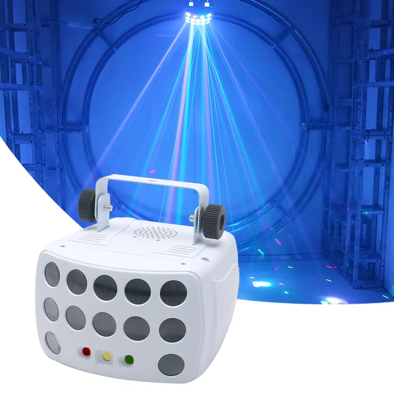 Professional strobe flash DMX512 DJ equipment party lighting/White led laser butterfly effect stage lights