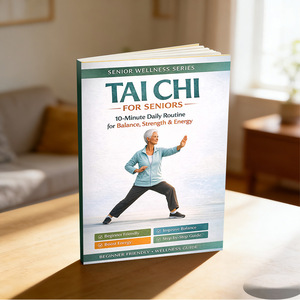 Silla de Tai Chi para personas mayores, libro de desafío de 28 días, tamaño A5, mejora el equilibrio, reduce el dolor en las articulaciones, manténgase activo - Product Image 2