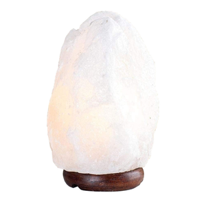 Lampe en sel de l'Himalaya blanc artisanal, forme naturelle, 3-6 kg, lampe ionisante pour la méditation, CE - Product Image 6