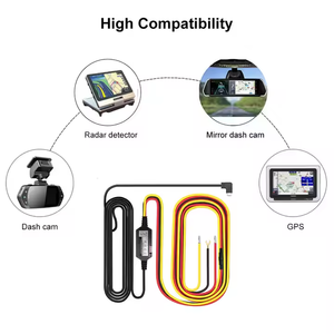 12V-24V ACC Hardwire Cigarette Lighter <span class=keywords><strong>Charger</strong></span> Kit 3-Wire Plug Dashboard GPS Navigator Radar Detector Step-Down Cable Dash Cam - Product Image 2
