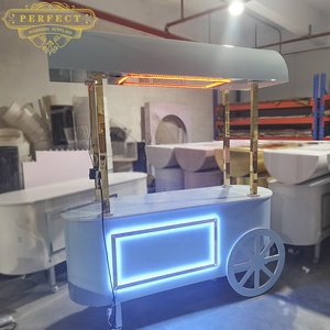 Carrito de Dulces LED de Alta Gama, Moderno, Elegante y Desmontable, de PVC Artificial, con Embalaje de Cartón de Nueva Llegada para Barra de Dulces - Product Image 4