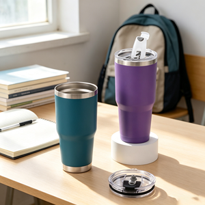 Jinwan - <span class=keywords><strong>Tazas</strong></span> al por Mayor Personalizadas, <span class=keywords><strong>Termos</strong></span> de Acero Inoxidable de 30 oz, Vasos Aislantes para Bebidas Frías y Calientes, Botellas de Agua Metálicas con Tapas - Product Image 3