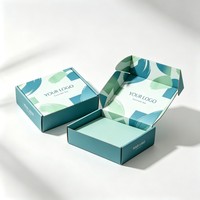 Boîte en carton kraft personnalisée avec logo pour emballage cosmétique et soins de la peau, boîte d'expédition en carton ondulé pour envoi postal