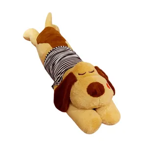Custom big stuffed animal shaped design pillow soft cute kids hug long plush pillow hippo plush pillow