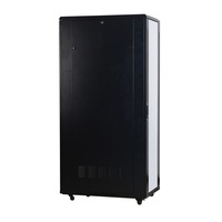 Armoire de réseau SPCC à chargement élevé avec porte en verre trempé support de serveur debout au plancher avant avec serrures en stock