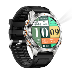 สมาร์ทวอทช์ KT80 สายรัดข้อมือหน้าจอ IPS สายซิลิโคน ไฟฉาย UV แสงแรงสูง วัดอัตราการเต้นของหัวใจ วัดออกซิเจนในเลือด ติดตามรอบเดือน ติดตามการออกกำลังกาย - Product Image 2