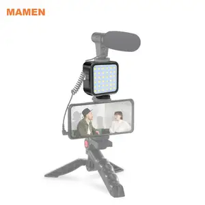 马门OEM D36便携式发光二极管视频灯定制相机智能手机摄影发光二极管补光灯视频照明设备