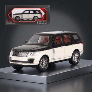 Modelo a Escala 1:24 del Range Rover de Motor Show, Auto de Juguete de Metal en Blanco y Negro con Mecanismo de Retroceso para Niños Mayores de 14 Años - Product Image 3