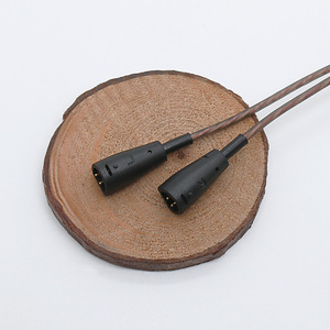 Cable de audio de 3,5 mm a 2x 2,5 mm con tejido de cobre sin oxígeno para reemplazo de auriculares con cable gris semitransparente - Product Image 4