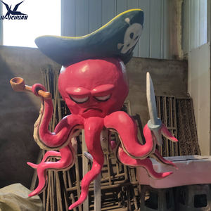 Tùy chỉnh năng động bạch tuộc animatronic mô hình cuộc sống như phim hoạt hình động vật biển tượng cho Aquarium Marine Thế Giới Trang trí - Product Image 3