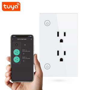 2025 nuovo sistema di automazione domestica versione noi Tuya Smart Wifi presa 2CH WiFi Smart presa a muro PST-SM-PW801 - Product Image 1