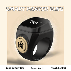 Bague Compteur Intelligente avec Écran OLED HD, Boîtier en Plastique, Longue Durée <span class=keywords><strong>de</strong></span> Vie, Tailles Ajustables, <span class=keywords><strong>Rappel</strong></span> via Application Android, Bague <span class=keywords><strong>de</strong></span> <span class=keywords><strong>Prière</strong></span> <span class=keywords><strong>Musulmane</strong></span> 2025 - Product Image 2