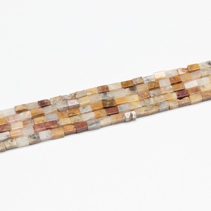 Kalung liontin persegi panjang batu alam, Aksesori kalung liontin persegi panjang kualitas tinggi 2*4mm - Product Image 4