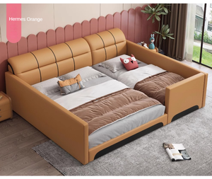 Cama para padres e hijos extraíble con cuero de alta calidad o tela cama para niños camas de almacenamiento más anchas de gran tamaño - Product Image 5