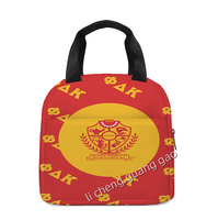 Sac à déjeuner ZPB Zeta Phi Beta, nouveau sac isotherme personnalisé en gros pour sororité, sac à déjeuner portable pour le camping en plein air et les voyages