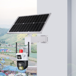 20Ah Pin Lớn Nhanh Hơn Sạc Năng Lượng Mặt Trời Sao Lưu Không Dây Ống Kính Đôi 4G <span class=keywords><strong>Camera</strong></span> An Ninh Cho Tuck Với 40W Năng Lượng Mặt Trời Pad - Product Image 3