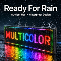 Pantalla LED RGB a Todo Color, Letrero LED Programable con Mensajes Desplazables, Tablero de Visualización LED Digital, Tamaño Personalizable