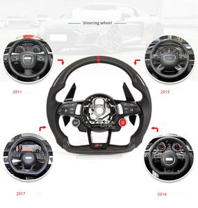 <span class=keywords><strong>Volante</strong></span> de cuero completo para Audi R8 Tt Ttrs <span class=keywords><strong>A4</strong></span> A5 A6 A7 A8 Q2 Q3 Q8 <span class=keywords><strong>B5</strong></span> B6 B7 B8 B9 C5 C8 D3 D4 Rs Rs3 Rs4 Rs5 Rs6 Rs7 - Product Image 2