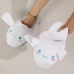 Pantoufles en coton à motif de <span class=keywords><strong>chien</strong></span> de dessin animé mignon <span class=keywords><strong>pour</strong></span> femmes, semelle antidérapante, chaussures confortables <span class=keywords><strong>pour</strong></span> la maison, chaudes <span class=keywords><strong>pour</strong></span> l'hiver - Product Image 2