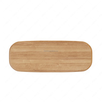 Ensemble de table à manger d'extérieur en teck durable FERLY avec 6 chaises, coussins à séchage rapide, meubles de patio modernes pour jardin et cour