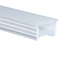 Fabricant de boîtiers de bandes LED en silicone extrudé sur mesure, canaux pour bandes LED flexibles