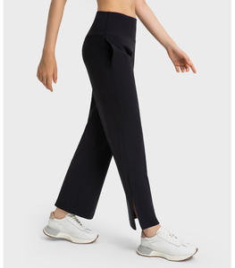 Pantalones de Yoga para Mujer, Estilo Deportivo, Ajustados, de Cintura Alta, con Abertura Lateral, para Fitness - Product Image 6