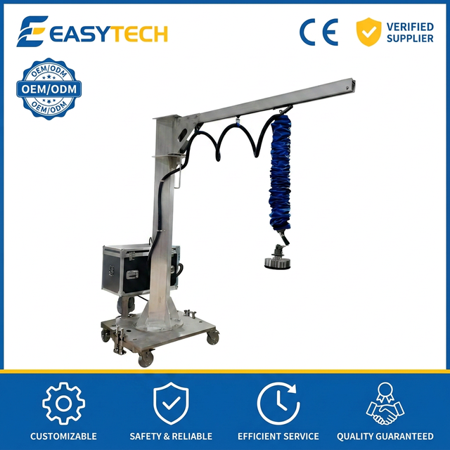 2026 Easytech OEM Price Slabs Bricks Robotic Smart Pneumatic Efficiency Precision Rotating Single Lightweight vacuum lifter