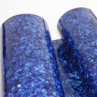 Feuilles de celluloïd bleues en gros, feuilles de nacre pour la décoration de guitares, de tambours et de murs