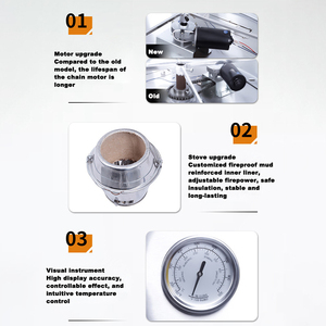 Khí tự động nướng gà lò thiết bị quay gà nướng máy nướng quay gà tây vịt lò - Product Image 5