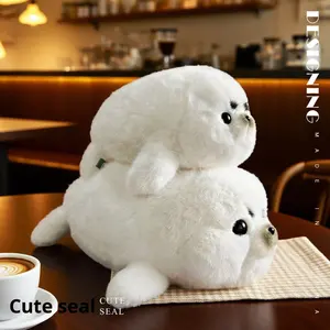 Lindos Peluches de Foca <span class=keywords><strong>Momo</strong></span> - Adorable Almohada Infantil de Animales Marinos - Regalo Navideño - Decoración del Hogar - Product Image 2