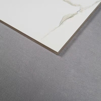 Vente Chaude Carreau de Porcelaine Brillant 60x60 Effet Marbre Blanc Standard pour Sol
