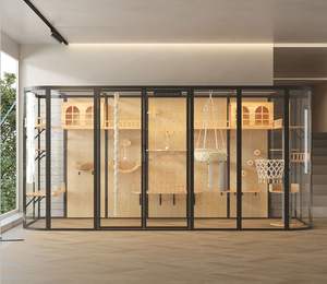 Casa <span class=keywords><strong>para</strong></span> Gatos Modelo Mercury, Estructura Resistente Antideslizante de Alta Calidad, Base Antideslizante, Cómoda y Acogedora, de Madera - Product Image 3